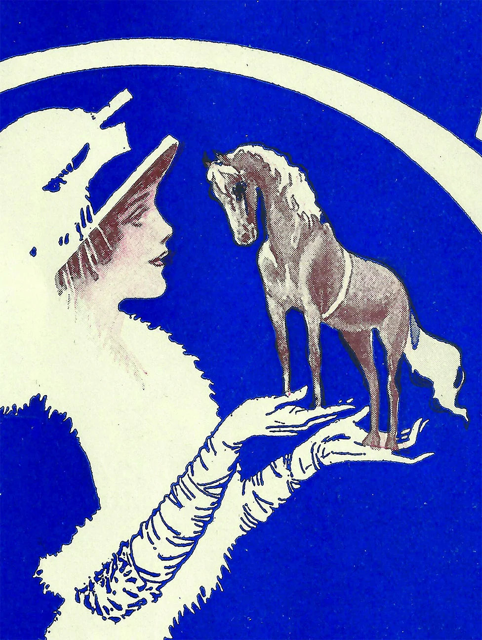 Elegant Horse Model Print - Early 20th Century - BREYER Horse Model... 30 years before!