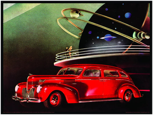 RADEBAUGH, A Great Decorative Print - 1939 Dodge Series - Space Age Breezeways- Legendary Futurist Imagineer Arthur Radebaugh - Modern Lover