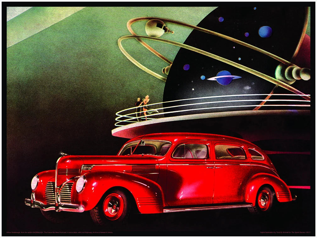 RADEBAUGH, A Great Decorative Print - 1939 Dodge Series - Space Age Breezeways- Legendary Futurist Imagineer Arthur Radebaugh - Modern Lover