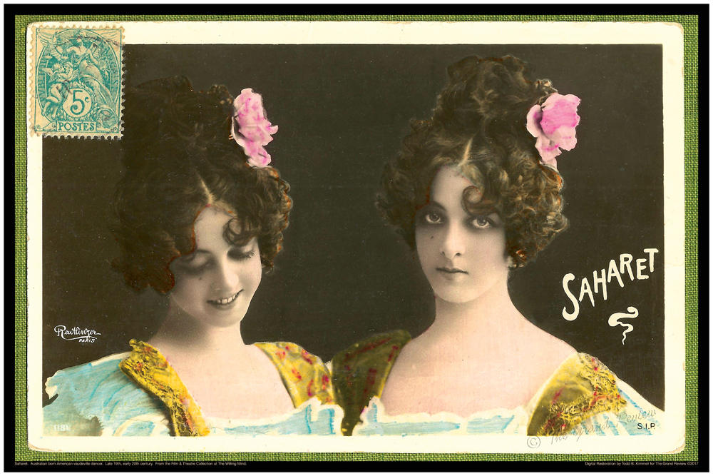 Large Art Print - SAHARET - Elegant International Vaudeville Star - Dancer Extraordinaire - fin de siècle - Gilded Age