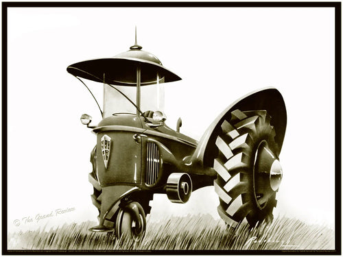 RADEBAUGH, A Great Decorative Print - FFA-Future Farmers of America!!! - Legendary Futurist Imagineer Arthur Radebaugh - Tractor of Tomorrow