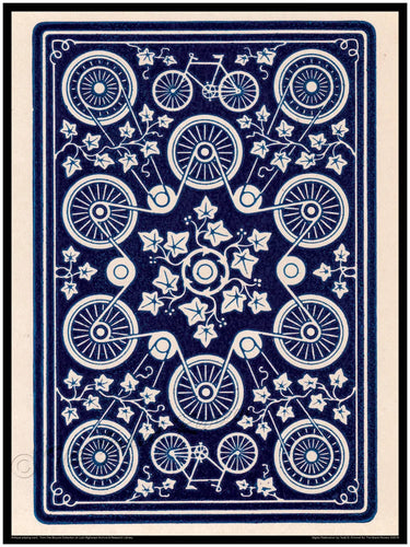 Antique Bicycle - Vintage Bike Print - Geometric Art Nouveau Six Point Star Of David- Late 19th Early 20th Centuries - Tweed Ride