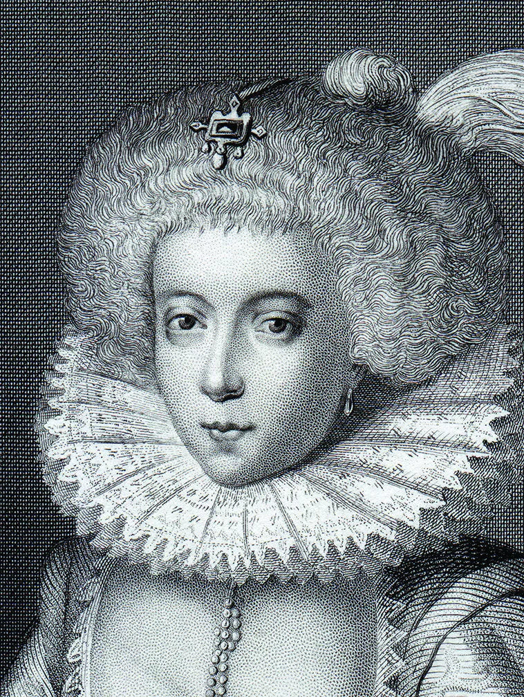 Excellent Large Print, FRANCES, Countess of Somerset. Murderer! Poisoner!! Terrible Scandal During The Reign Of King James I !!!