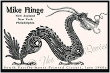 Antique Delaware Mike Hinge - New Zealand / American Illustrator - Print of MAORI TATTOO STYLE Dragon, with amazing techno printed circuits throughout Whale Print - Whale Watching - Burlington New Jersey - Horrible Sea Monster (Copy)