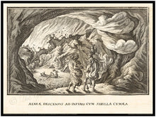 OVID - A Remarkable Print - Ovidii Metamorphosis - 1641 Classical Latin Edition - Descent of Aeneas to the Underworld with the Cumaean Sibyl