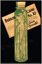 Poison Bottle Print - Noirish Toxicology Murder Mystery Cover Art- Disheveled Vintage Nightgown - Aged In The Bottle