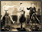 Eddie Cantor In The Gym From PALMY DAYS - Large Restored Photo Print - Jazz Age - Vintage Antique Gym Equipment - Electric Hobby Horse