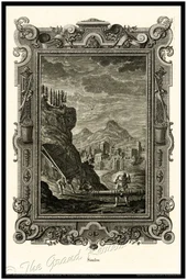 Samson Excercising - Carrying The Iron Gates Of Gaza - Biblical Print - Scheuchzer - Physica Sacra 1731-1735 - Classical Latin Version