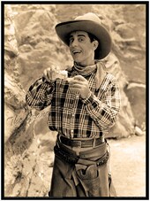 WHOOPEE Eddie Cantor Goes West - Large Format Photo Print - Roll Your Own - Ten Gallon Stetson Hat - Six Shooter - Florenz Ziegfeld