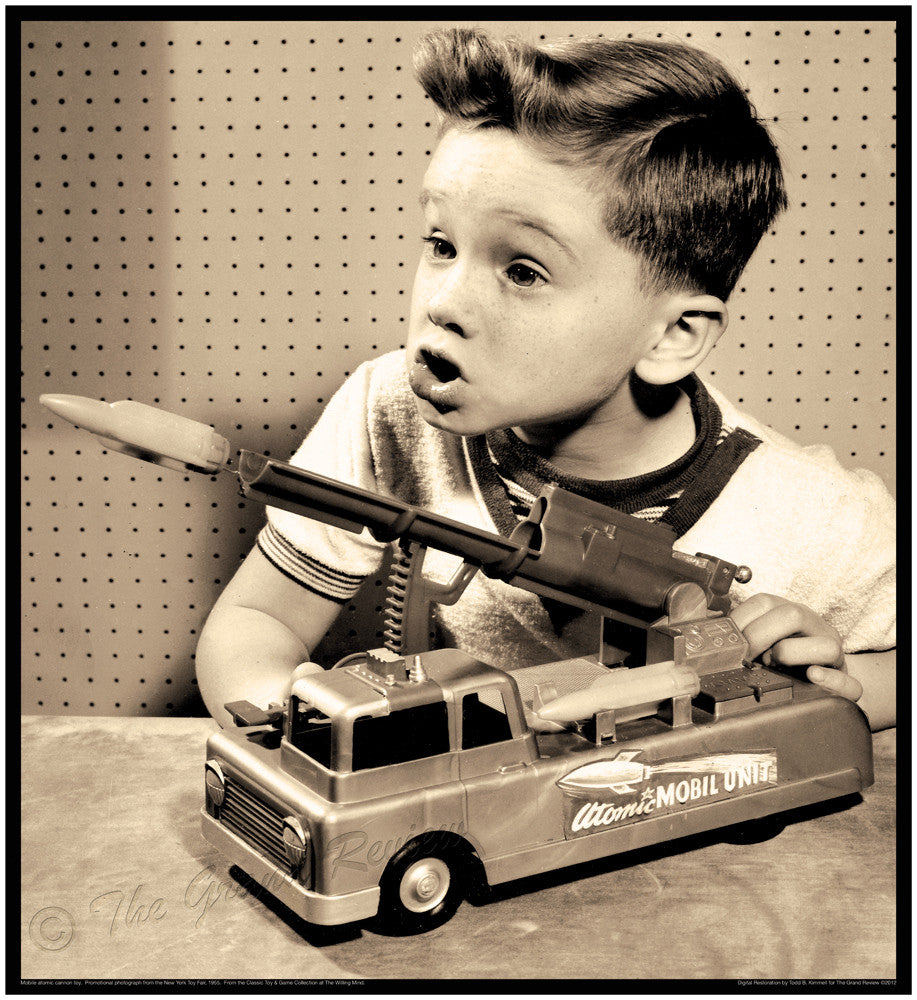 Vintage Toy Print - Mid Century Atomic Rocket - COE Cab Over Engine Truck