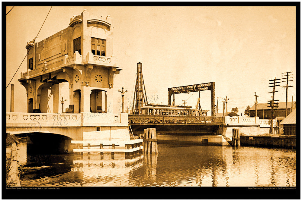 The Delightful Federal Street Bridge 1906 - Camden NJ - A Technological Wonder - Was Derelict - Now Restored - The City Beautiful Movement