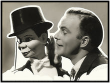 Edgar Bergen and Charlie McCarthy - An Intimate Moment between Old Friends - Large Format Print From A Studio Orginal - Ventriloquist Dummy