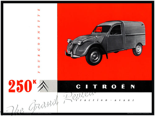 Citroen Vintage 2CV Truck Print - The 1959 Citroen Fourgonnette - The Beloved Deux Chevaux Vintage European Commercial Runabout