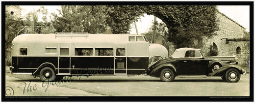 Vintage Trailer Print - Magnificent 1936 Curtiss Aerocar - Deluxe 1930s Vintage Trailer Accommodations