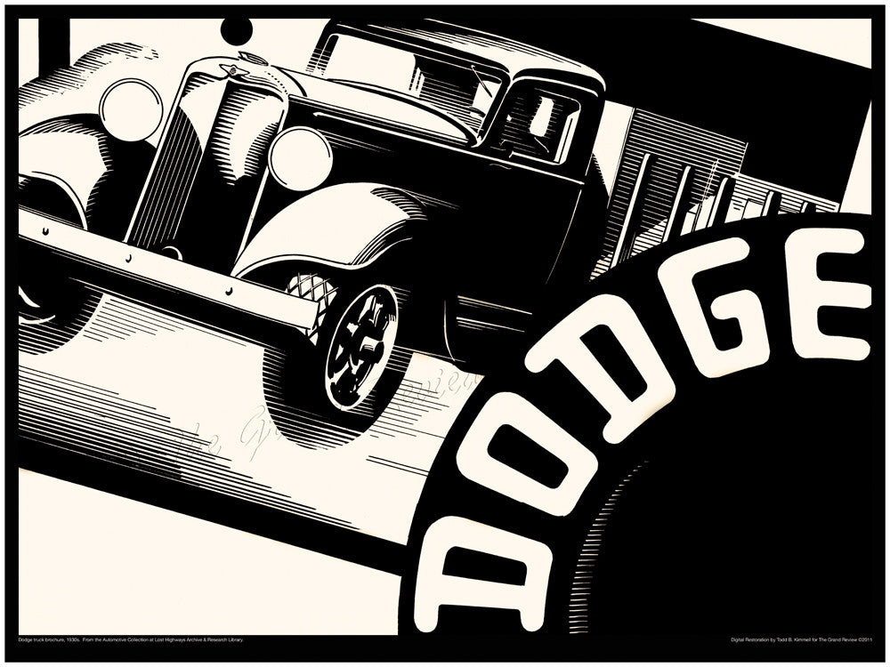 Antique Truck Print - Deco Dodge Truck