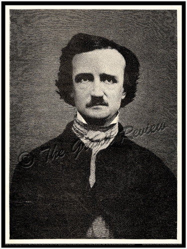 Edgar Allan Poe Print - 1880 Woodcut From The Ultima Thule Daguerreotype - Straight Up - No Chaser