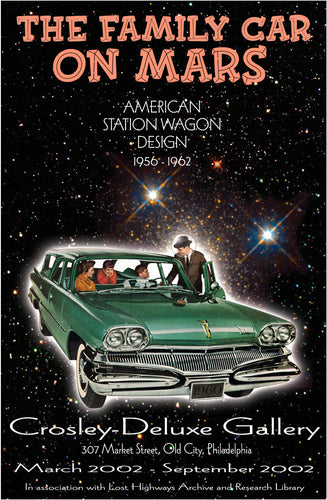 Vintage Station Wagon Print - 1960 Dodge Chrysler MOPAR Station Wagon - EXHIBIT POSTER from The Family Car On Mars