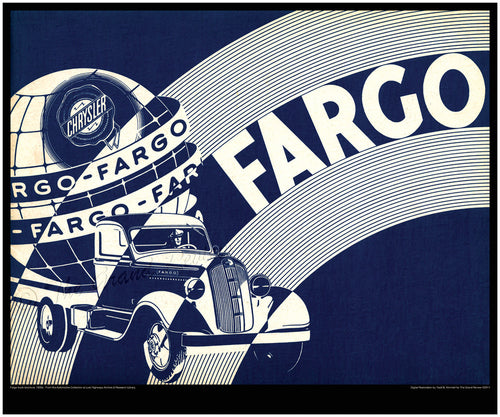 Antique Truck Print - Deco Fargo Truck