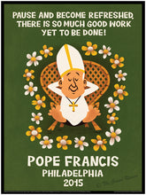 The POPEMOBILE! Pope Francis in Philadelphia, large print for framing. The space age Popemobile, a bubble top on a Meyers Manx dune buggy!
