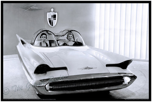 Vintage Car Print - The Original BATMOBILE - The Lincoln Futura Concept Car - Schmidt and Najjar - George Barris