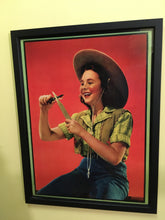 Vintage Mid Century Cowgirl Vampire Slayer Print - Circa 1940 - Teenage Jane Withers as the cowgirl version of The FEARLESS VAMPIRE KILLERS
