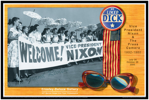 Nixon Exhibition Print - Main Line Philadelphia Republican Welcome - Matching Eisenhower Sundresses And Parasols