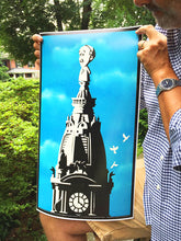 Pope Francis comes to Philadelphia, commemerative poster in a Mid Century style! World Meeting of Families 2015