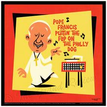 Pope Francis comes to Philadelphia, commemerative poster in a Mid Century style! World Meeting of Families 2015