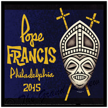 Pope Francis comes to Philadelphia, commemerative poster in a Mid Century style! World Meeting of Families 2015
