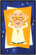 Pope Francis comes to Philadelphia, commemerative poster in a Mid Century style! World Meeting of Families 2015