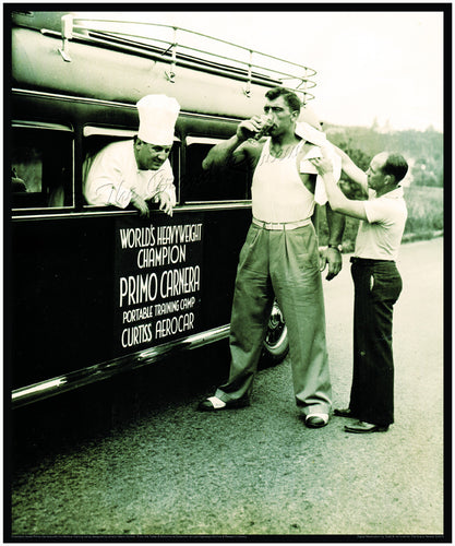 Vintage Trailer Print - Curtiss Aerocar Custom Training Camp For Italian Boxing Legend Primo Carnera!