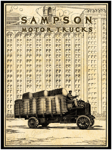 Antique Truck Print - Sampson Truck 1911