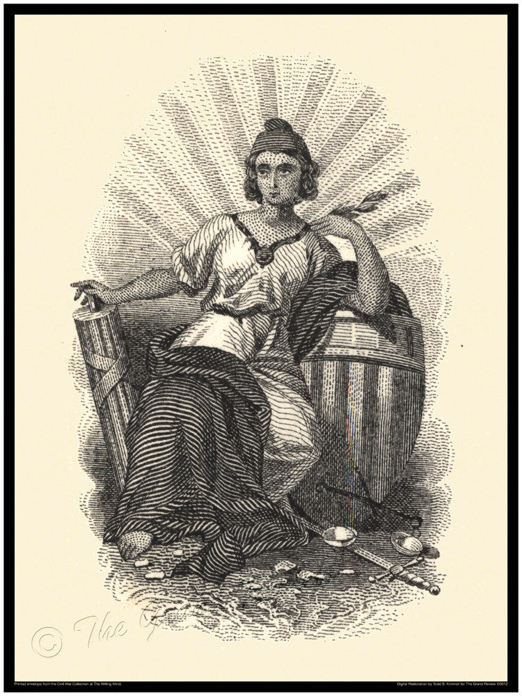 Civil War print - Seated Liberty