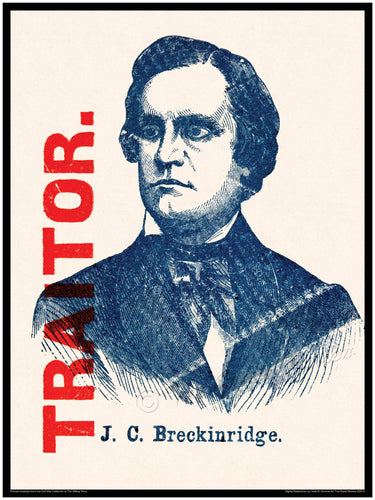 Civil War print - John Breckenridge - Traitor