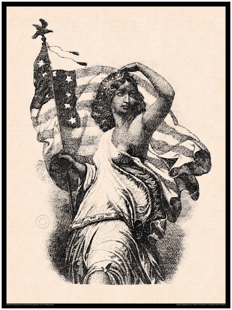 Civil War print - Lady Liberty - Windy Liberty